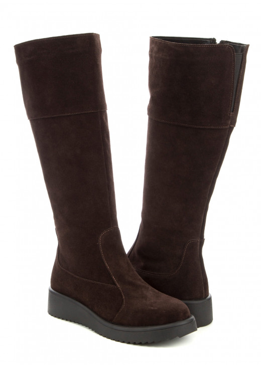 Сапоги        Amir 2229 замш Шоколад фото 5 Сапоги        Amir 2229 замш Шоколад фото 5